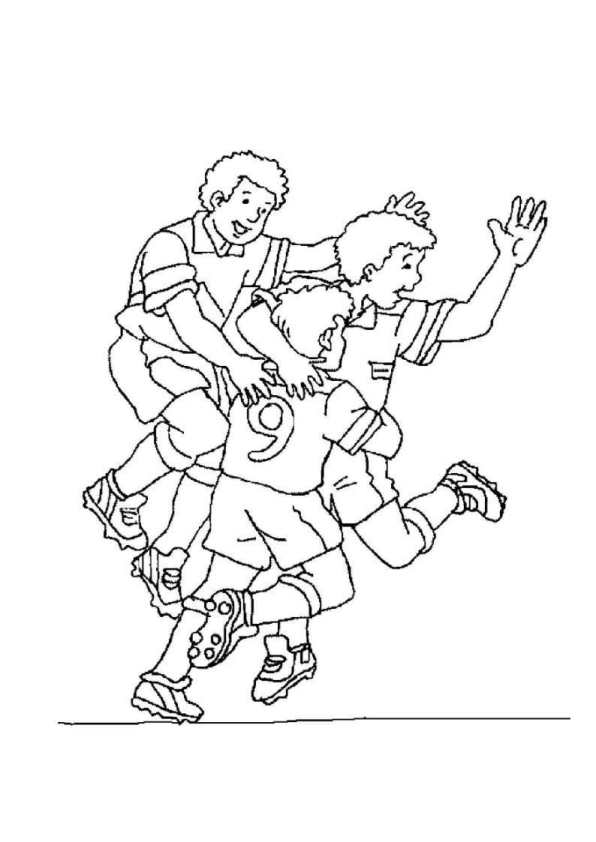 Plansa de colorat cu Fotbal 29 22